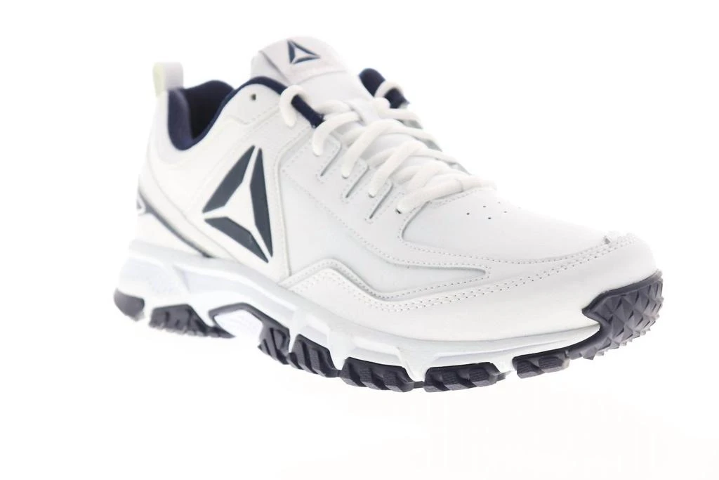 Reebok Men's Ridgerider Leather Sneaker In White Conavy 1