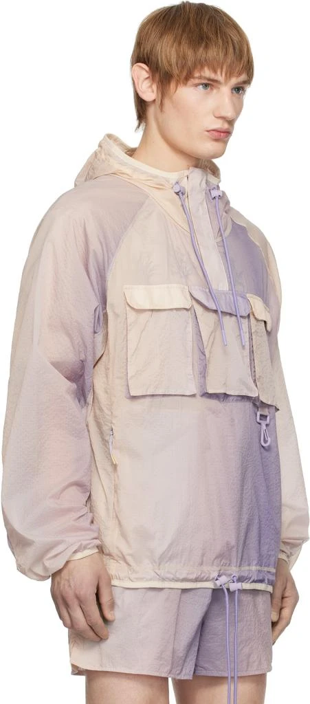 RCOS Purple & Tan Packable Nylon Anorak Jacket 2