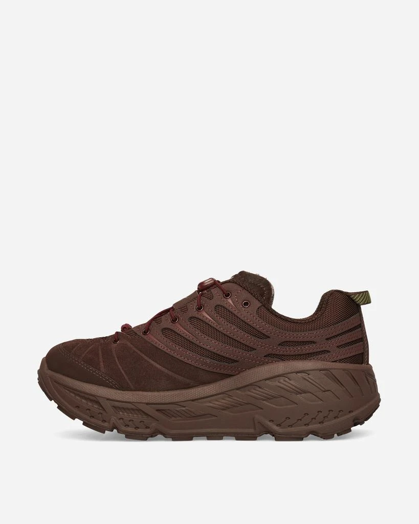Hoka One One Elite Terrain System Stinson EVO OG Sneakers Cold Brew / Varsity Burgundy 3