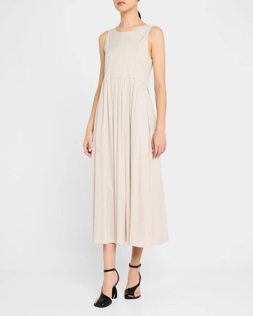 Max Mara Moira Pleated Sleeveless Midi Dress 4