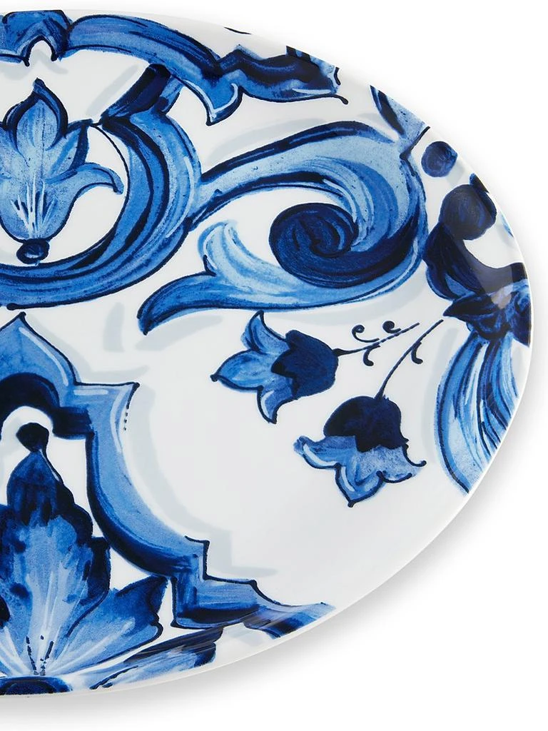 Dolce & Gabbana Blue Mediterraneo Fiore Oval Serving Plate 4