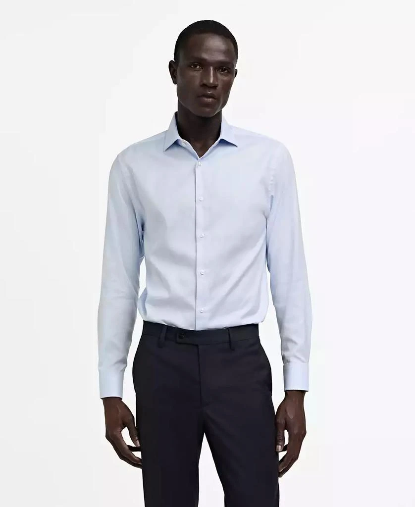 Mango Men's Structured Dress Shirt 1