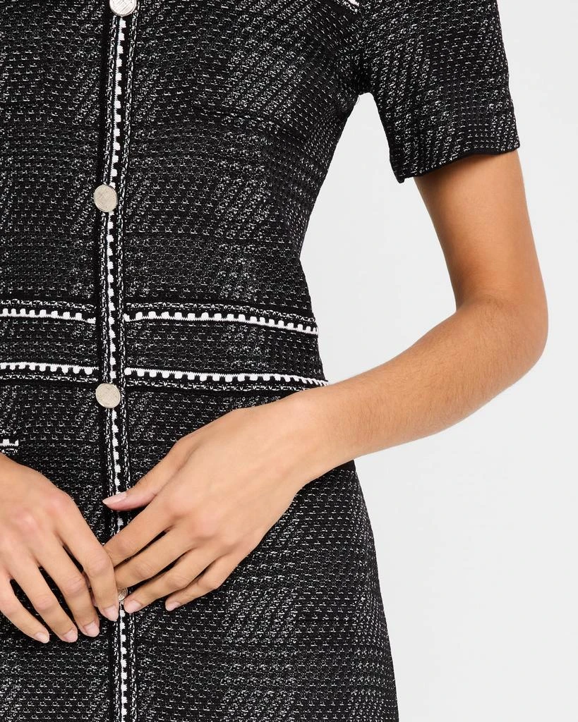 Misook Bold Plaid Knit Sheath Dress - Modern Fit 5