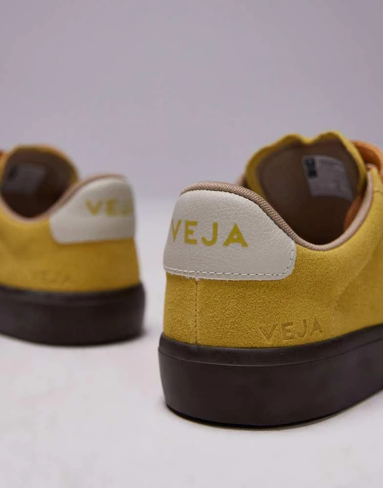 Veja VEJA Campo bold suede trainer in yellow 4
