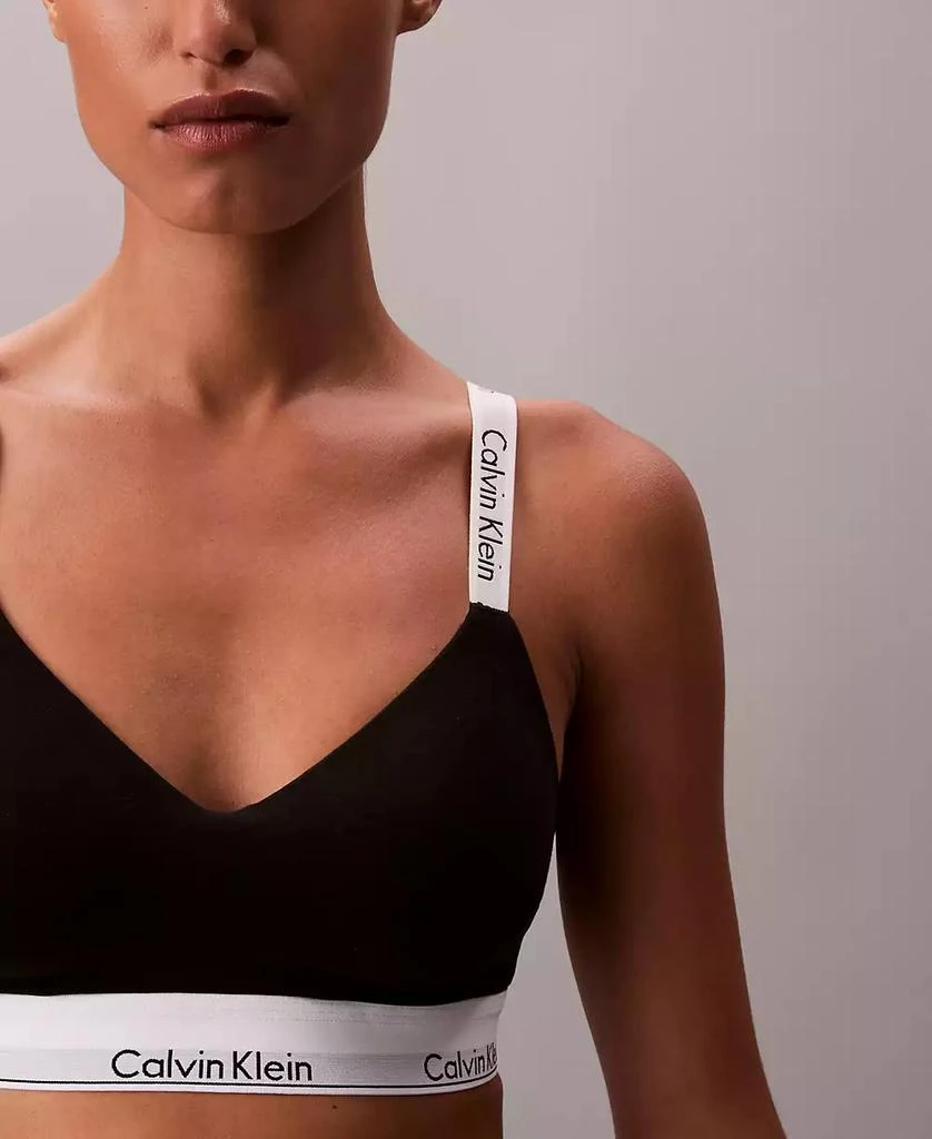 Calvin Klein Women
s Icon Cotton Lightly Lined Full Coverage Bralette QF8504 2