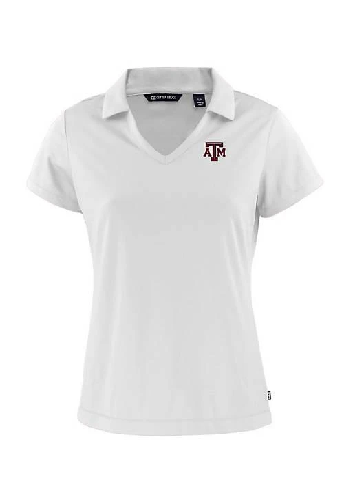 Cutter & Buck Buck Ncaa Texas Am Aggies Daybreak Eco Recycled V Neck Polo 1