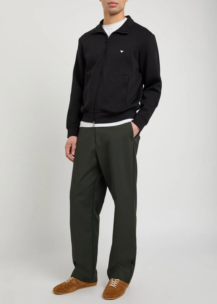 Emporio Armani Logo-embroidered jersey sweatshirt 4