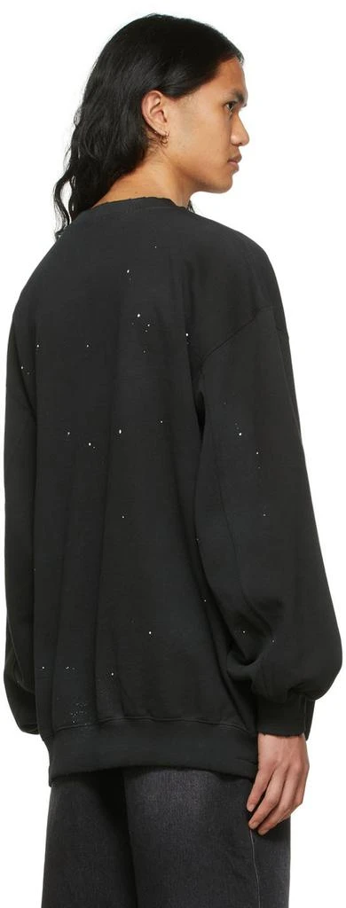 We11done Black Cotton Sweatshirt 3