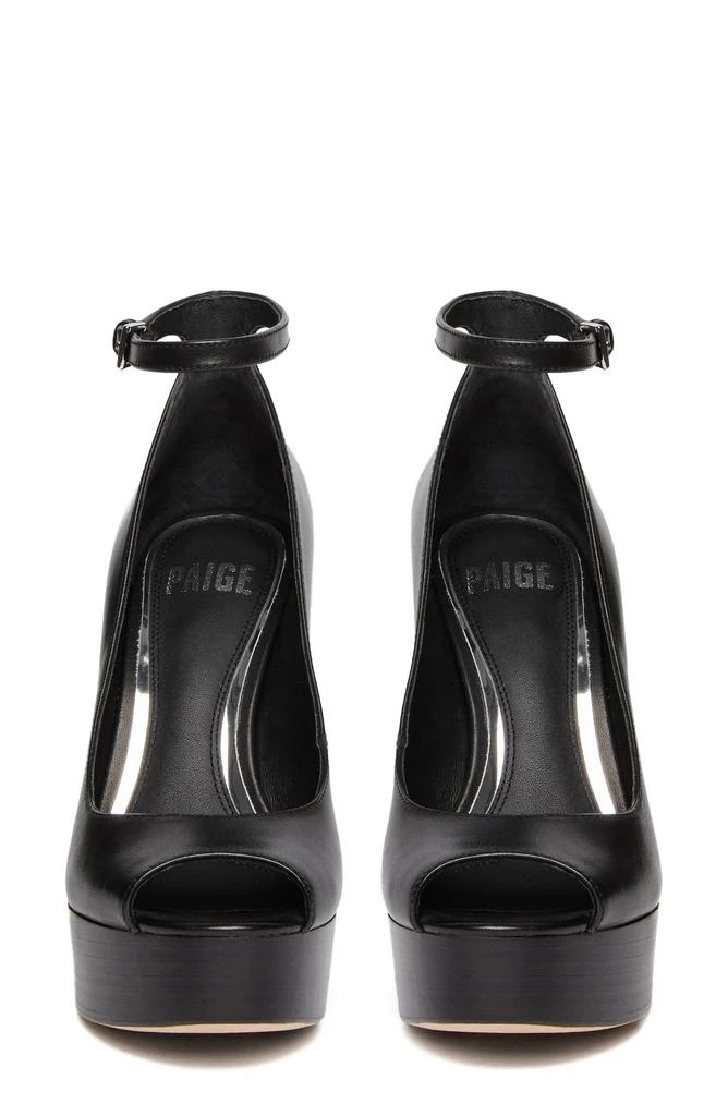 Paige Cassidy Ankle Strap Peep Toe Platform Pump 3