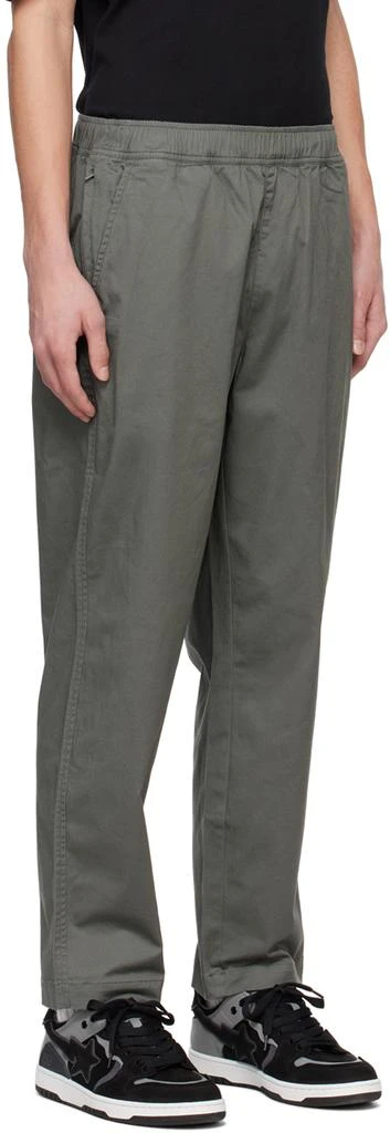 AAPE Khaki Embroidered Trousers 2
