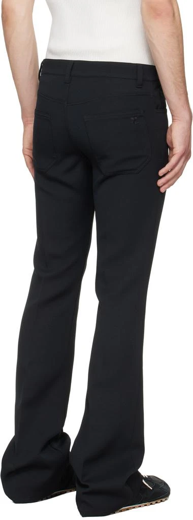 Courrèges Black Signature 70
s Bootcut Trousers 3
