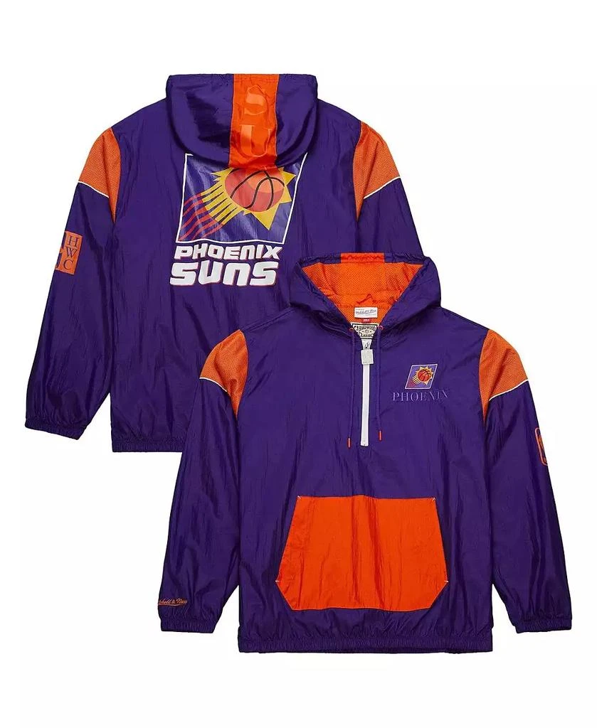 Mitchell 
Ness Men
s and Women
s Purple Phoenix Suns Hardwood Classics Team OG 3.0 Anorak Half-Zip Windbreaker Jacket