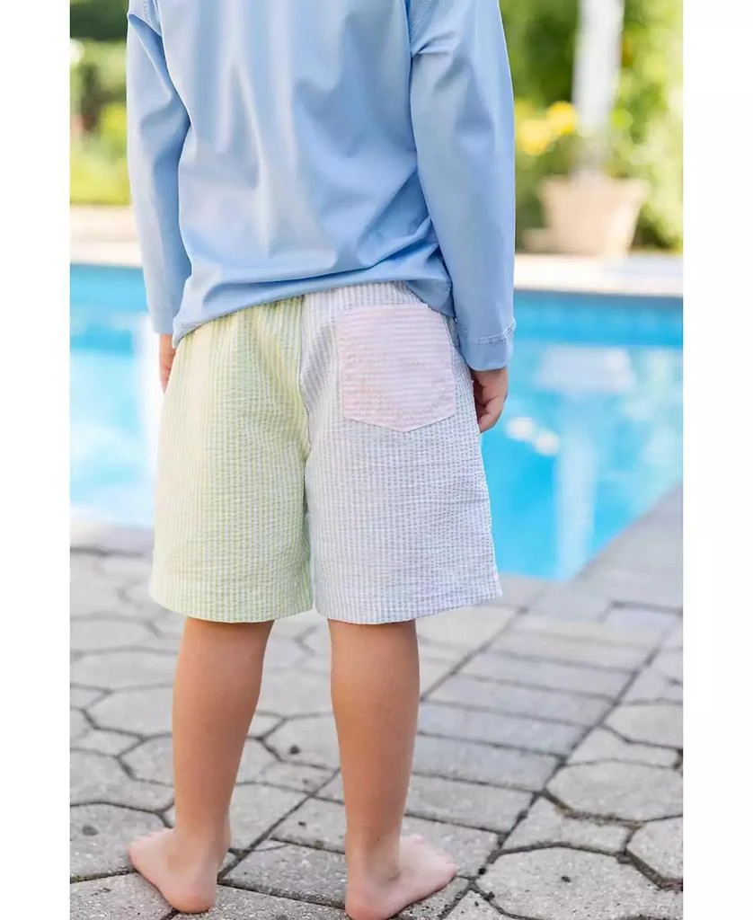 Florence Eiseman Little Boys Stripe Seersucker Swim Trunk 2