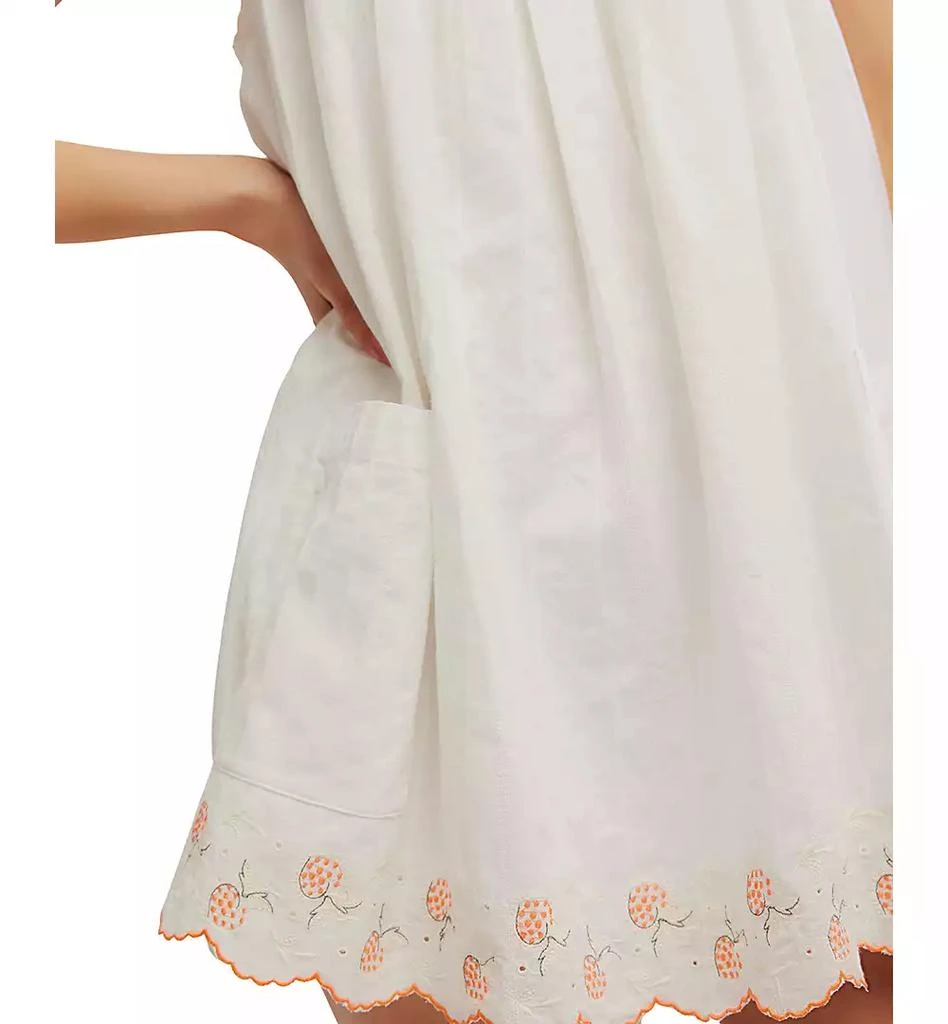Free People Women's Latecia Embroidered Cotton Mini Dress 4