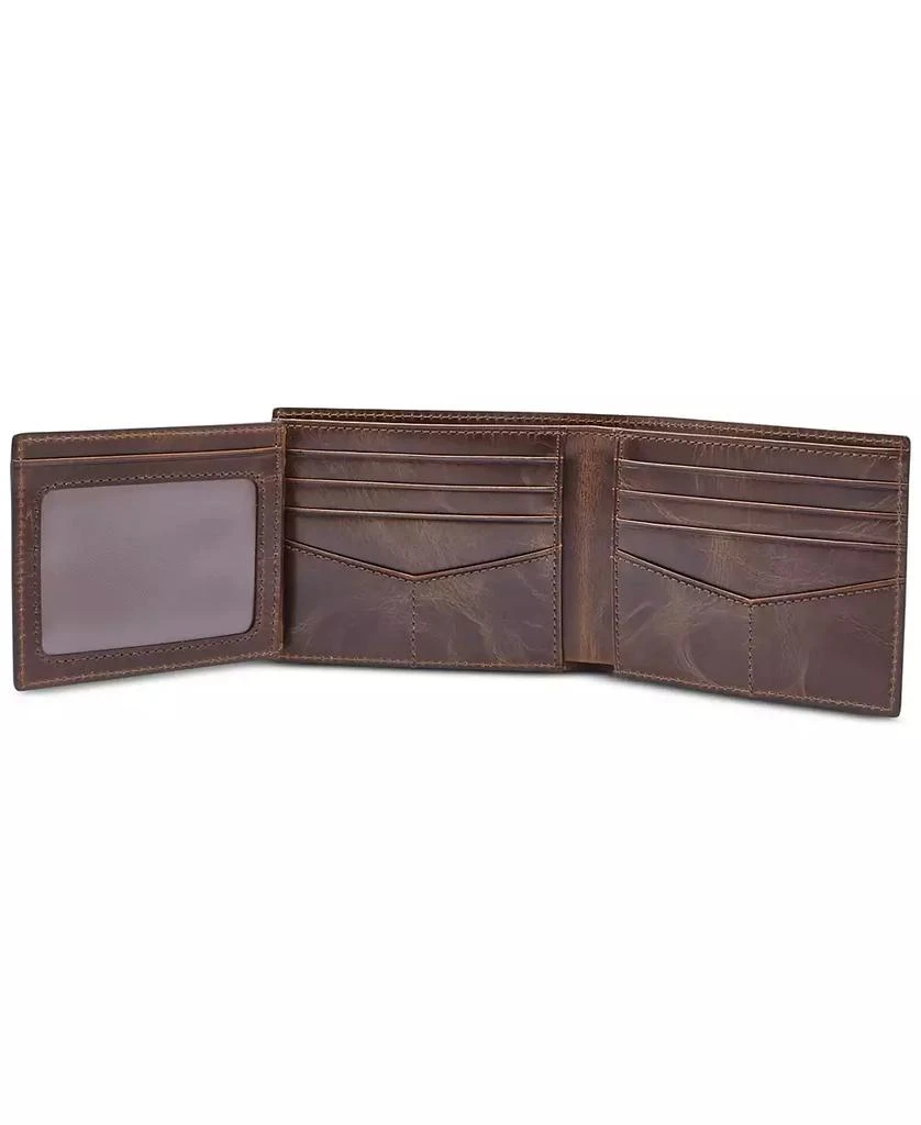 Fossil Men's Leather Wallet Derrick RFID-Blocking Bifold with Flip ID 3