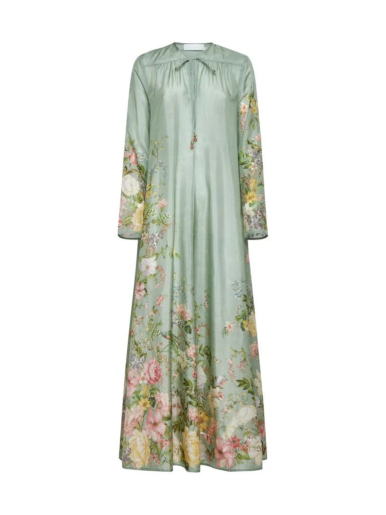 floral midi dress white Women's Floral Print Smocked Midi Dress - White Medium | Women's Online Boutique | Boho Chic Style