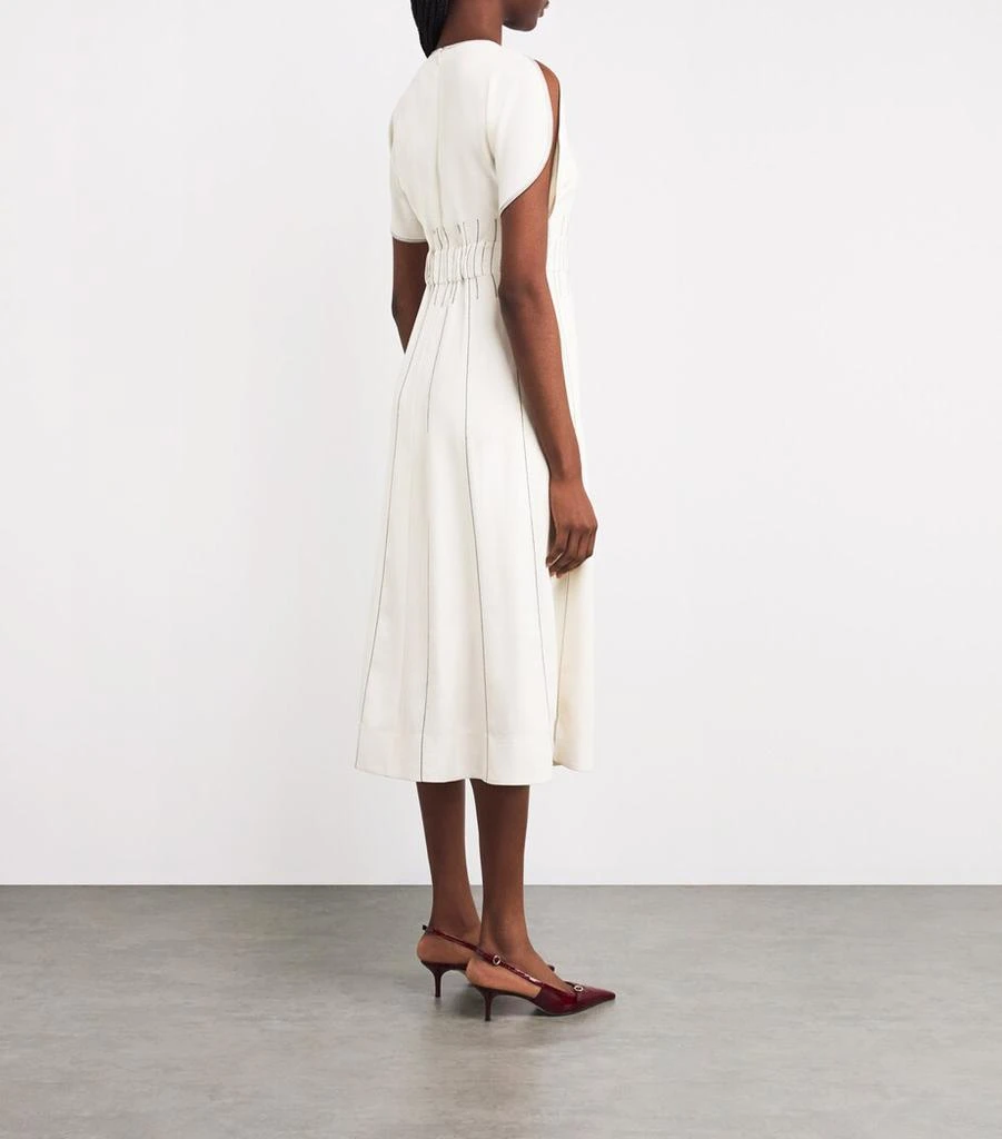 ME+EM Contrast-Stitch Midi Dress 3