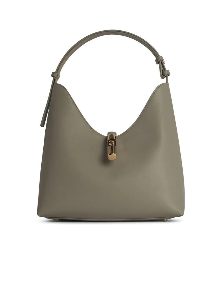 Furla hobo Goccia Grey Leather Bag 1