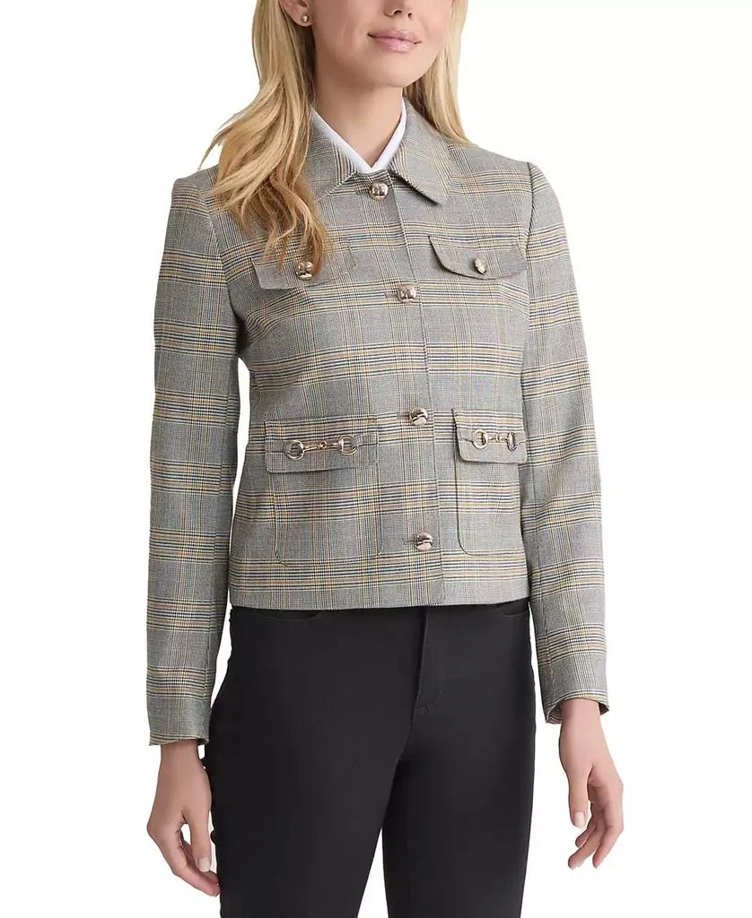JONES NEW YORK Petite Glen Plaid Jacket 2