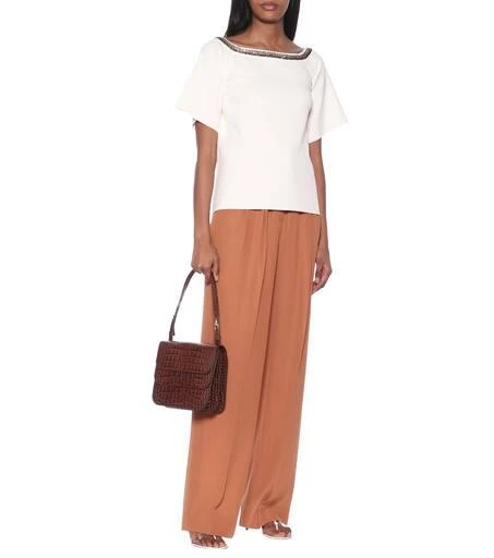 Stella McCartney Embroidered compact-knit top 2