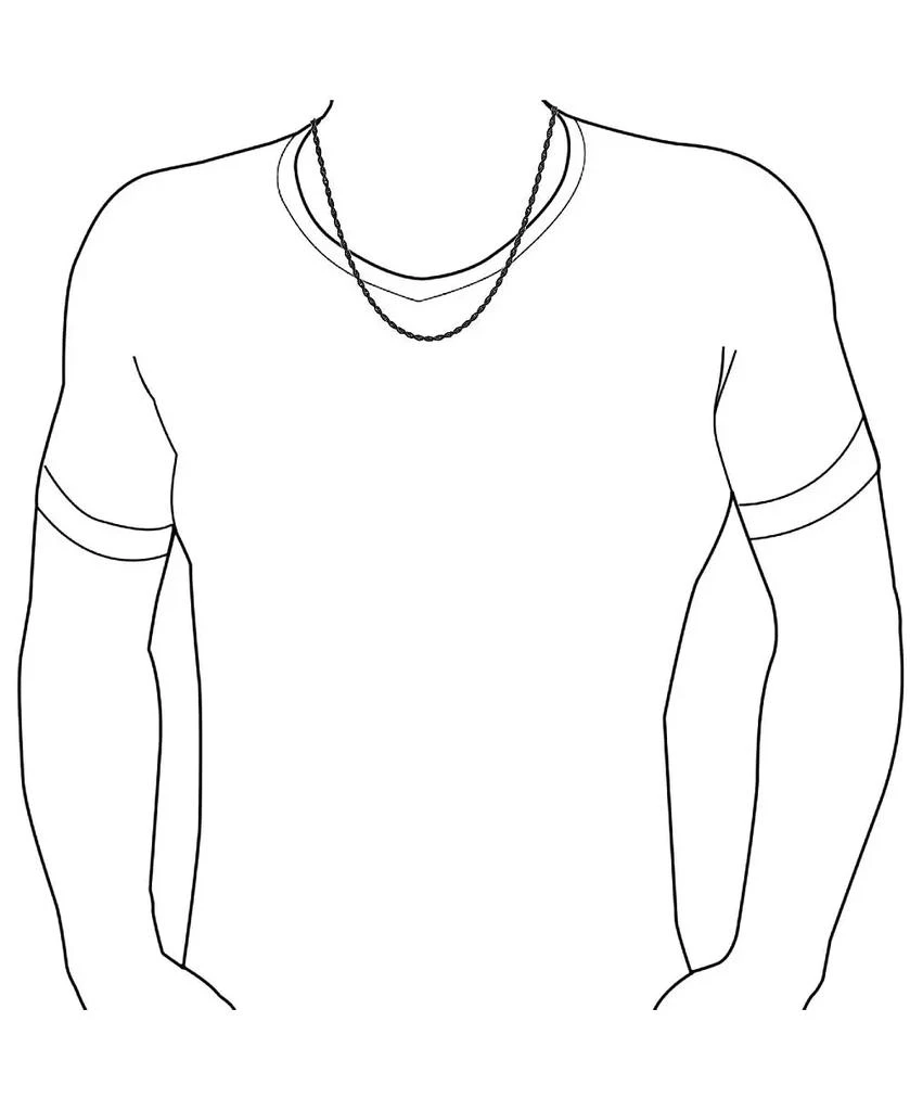 Bling Jewelry Classic Strong 3-5mm Twist Cable Wheat Foxtail Rope Chain Necklace - Black Silver Gold Plated Stainless Steel - 18 20 24 30 Inch 2