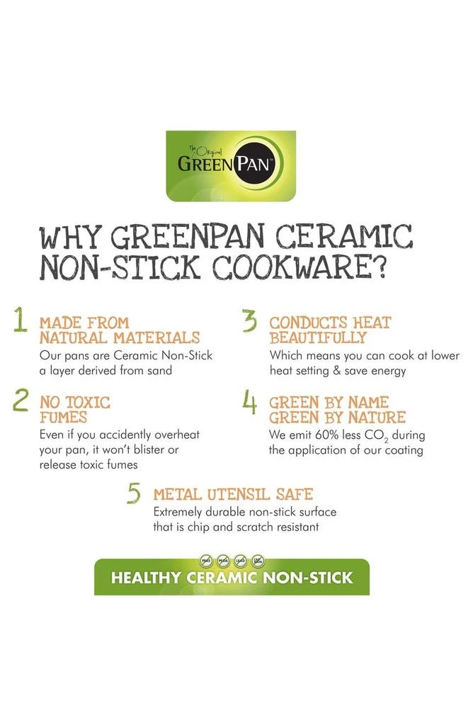 Greenpan Paris 8-Inch Anodized Aluminum Ceramic Nonstick Frying Pan 3