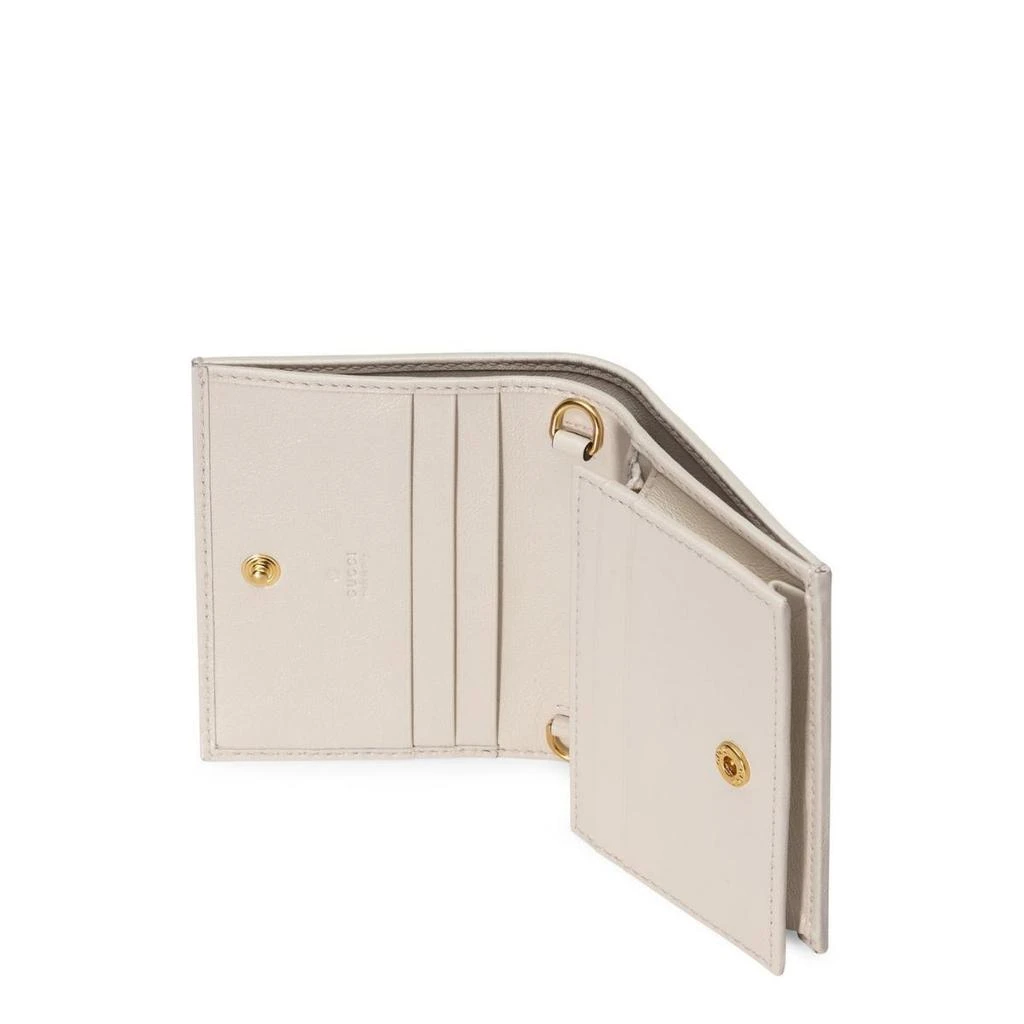 Gucci White Rajah Chain Card Case Wallet 4