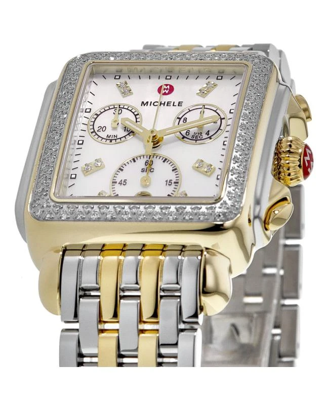 Michele Michele Deco Diamond Two-Tone 18k Gold Women's Watch MWW06A000776 3