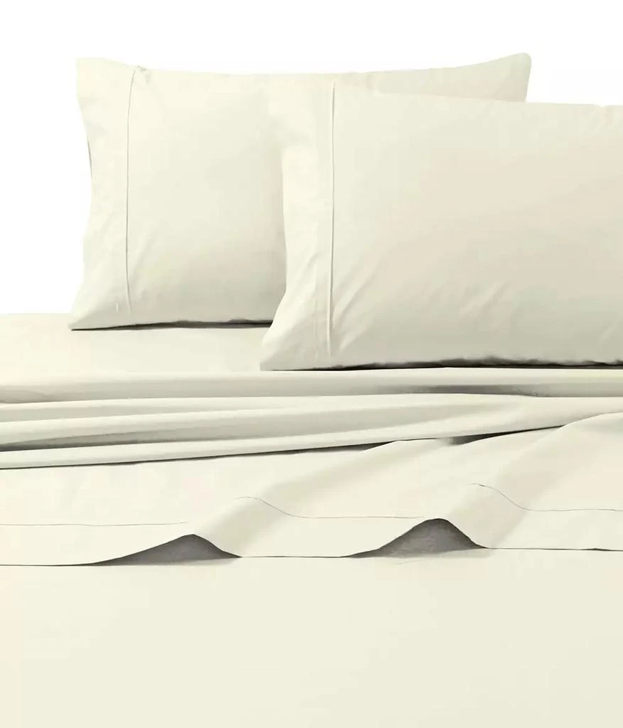 Tribeca Living 300 Thread Count Cotton Percale Extra Deep Pocket Sheet Set, Twin