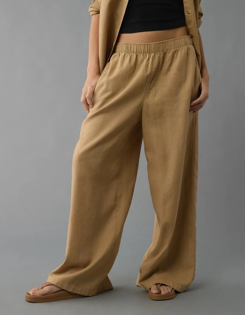 AE AE Weekend Vibes Linen-Blend Pull-On Pant 6