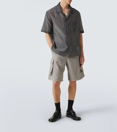Our Legacy Heusen checked cotton and silk bowling shirt 2