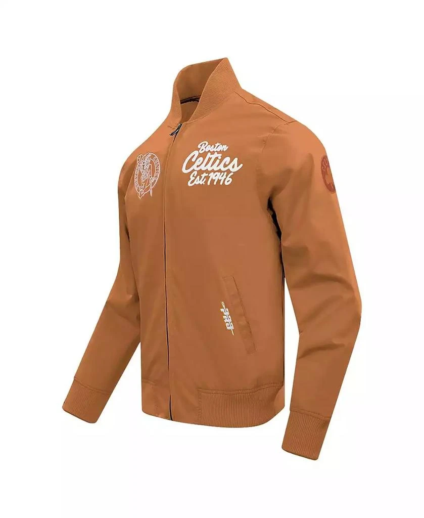Pro Standard Men's Brown Boston Celtics Paint The City Full-Zip Jacket 4