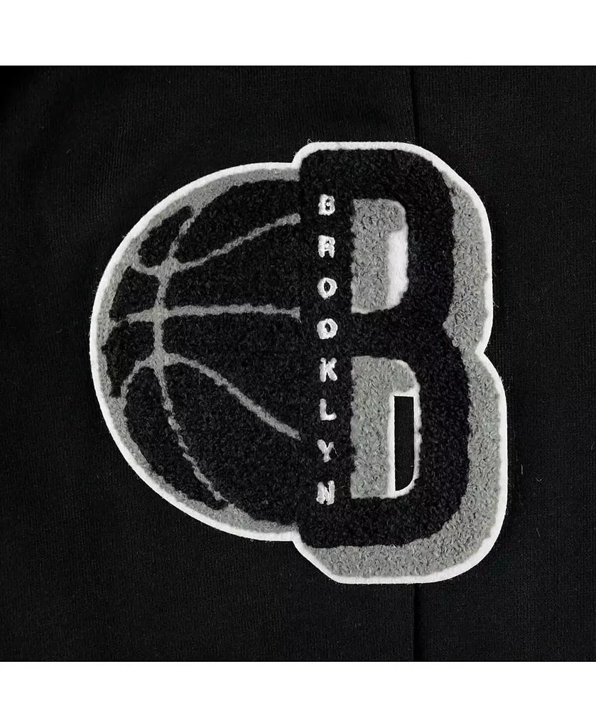 Pro Standard Men's Black Brooklyn Nets Mash Up Capsule Sweatpants 4