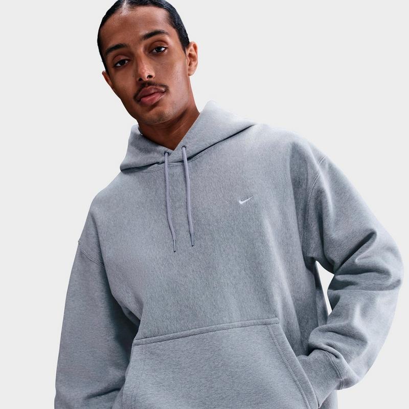 NIKE Men's Nike Solo Swoosh Fleece Pullover Hoodie - Hoodies