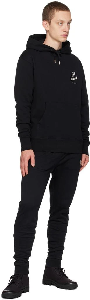 Maison Kitsune Black Chillax Fox Sweatpants 4