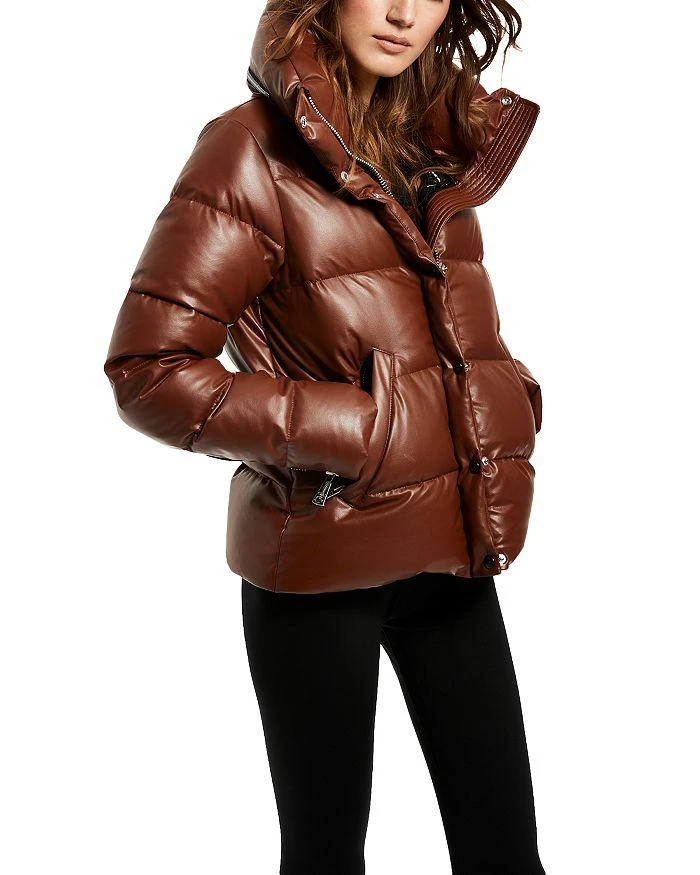 SAM. Isabel Faux Leather Puffer Coat 6