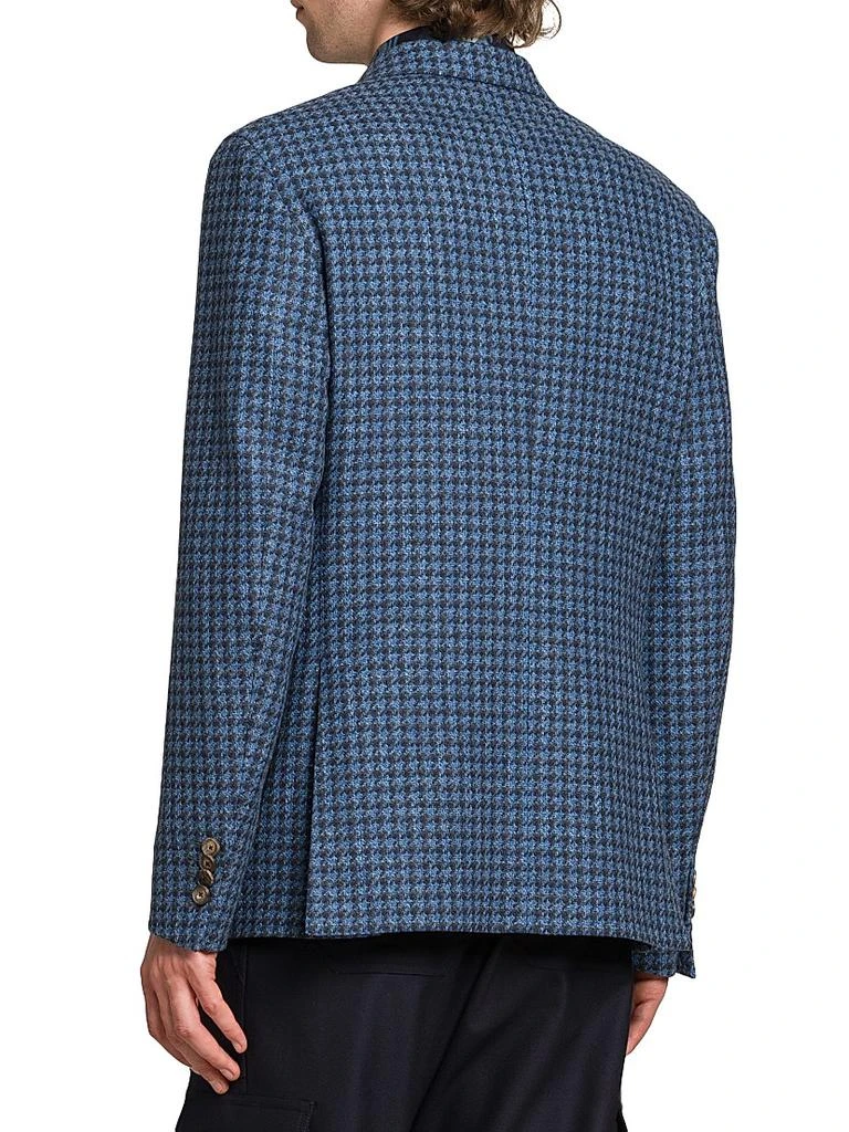 ETRO Houndstooth Wool-Blend Blazer 5