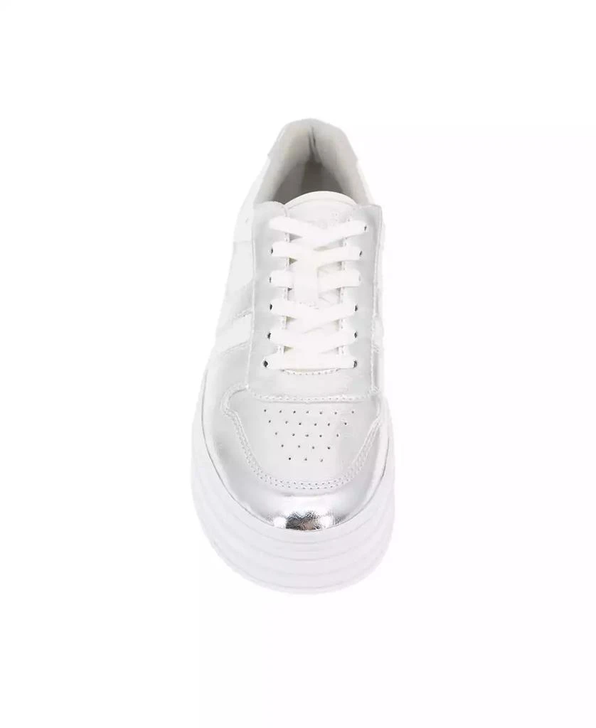 BCBG Women's Katina Lace-Up Platform Sneakers 6