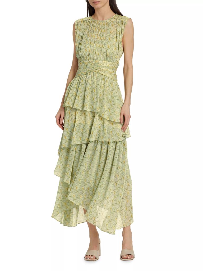 ASTR The Label Clio Tiered Floral Maxi Dress