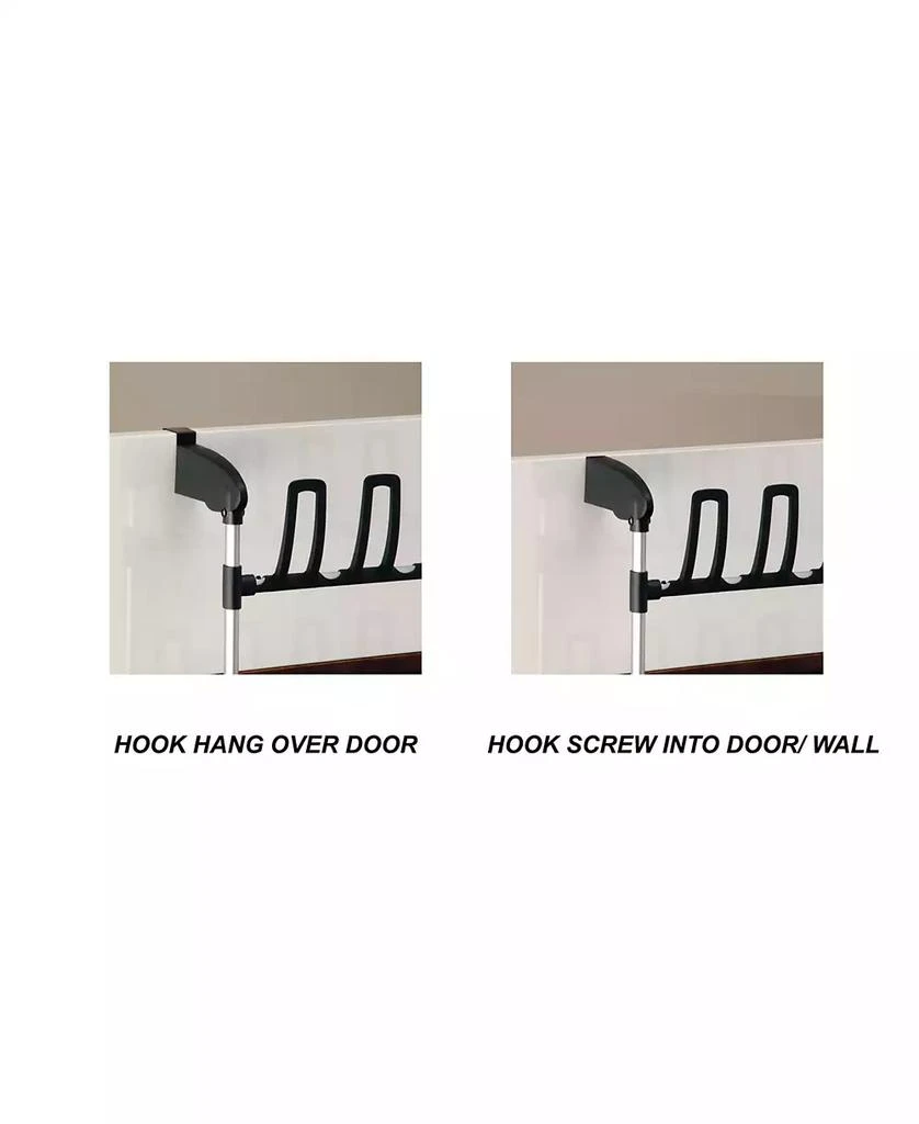 Neu Home Over The Door Shoe Rack with Accessory Hooks 2