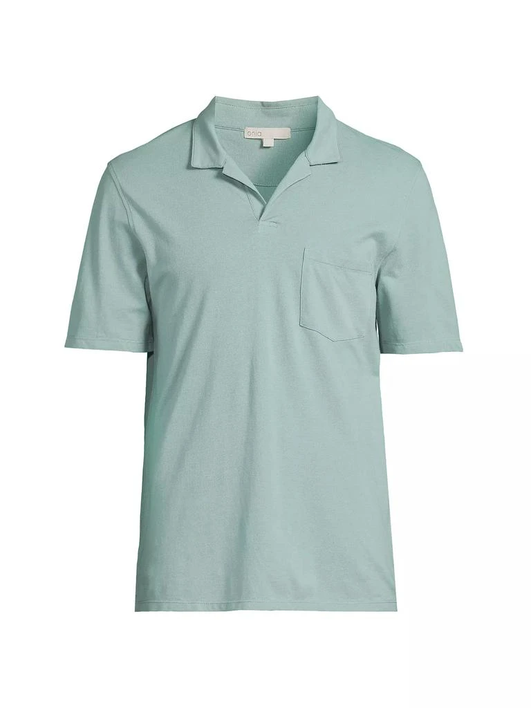 Onia Johnny Collar Pique Cotton Polo Shirt 1