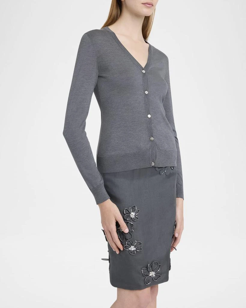 Dolce 
Gabbana V-Neck Silk Cardigan 4