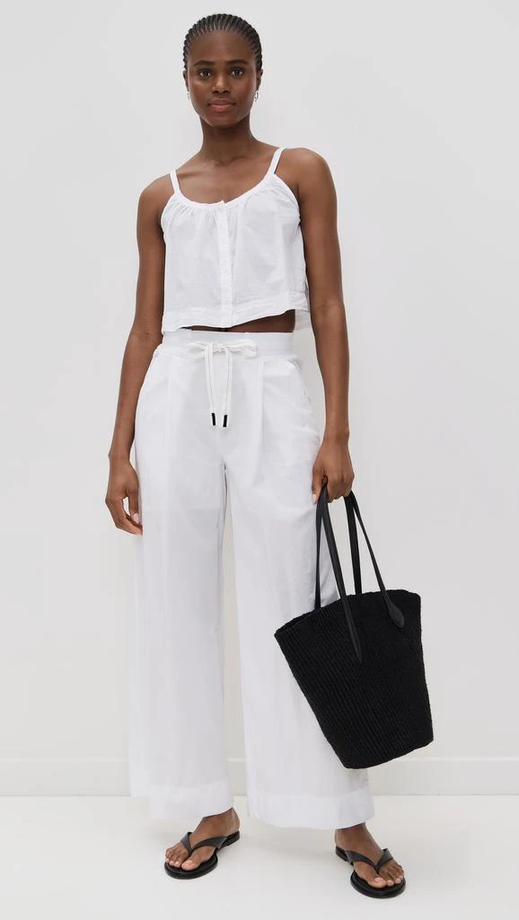 Stateside Voile Cropped Button Cami 4
