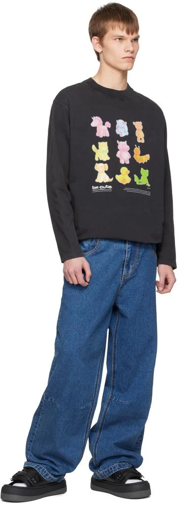 Eytys SSENSE Exclusive Black Capri Sandals 5