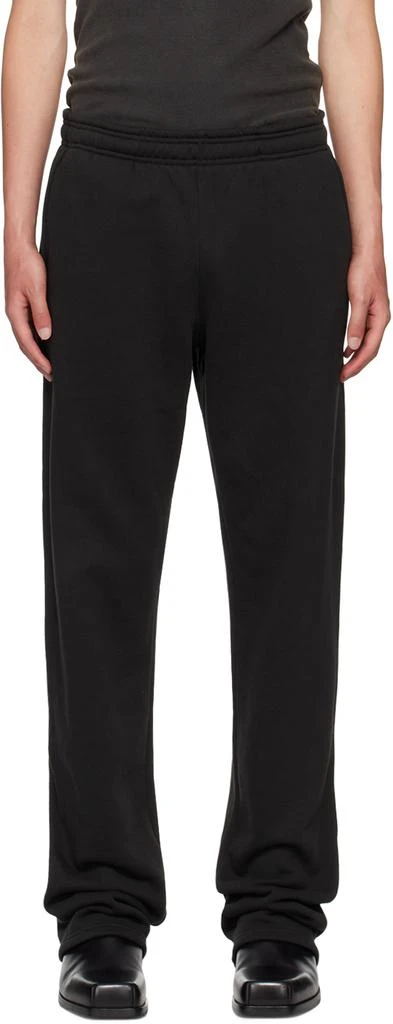 Entire Studios Black Straight-Leg Sweatpants 1