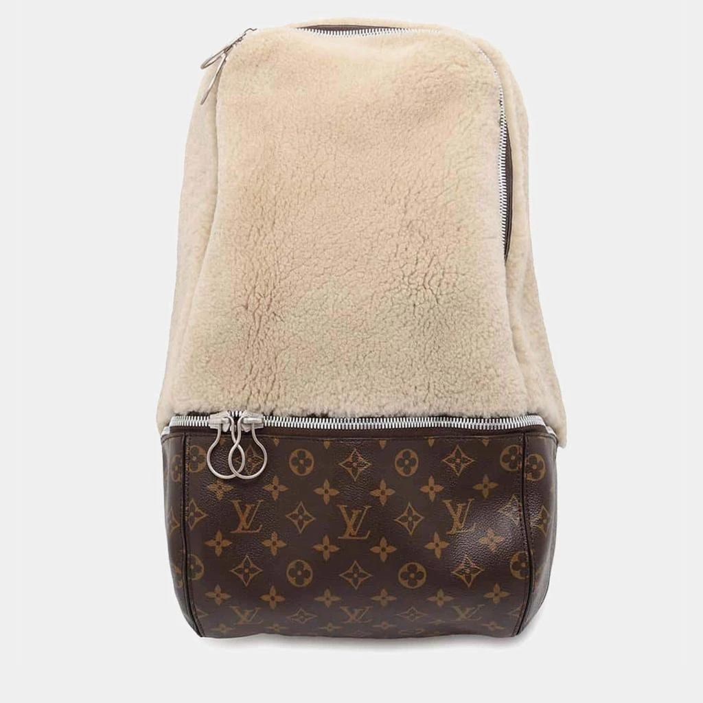 Louis Vuitton Louis Vuitton Brown/Ivory Monogram Mouton Celebrating Backpack 1