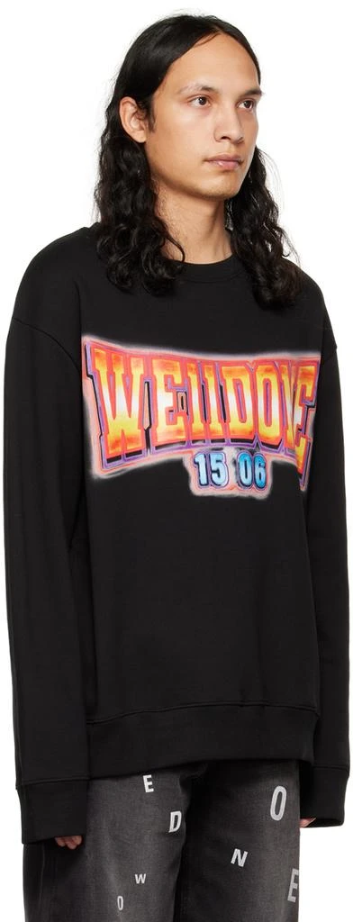 We11done Black Print Sweatshirt 2