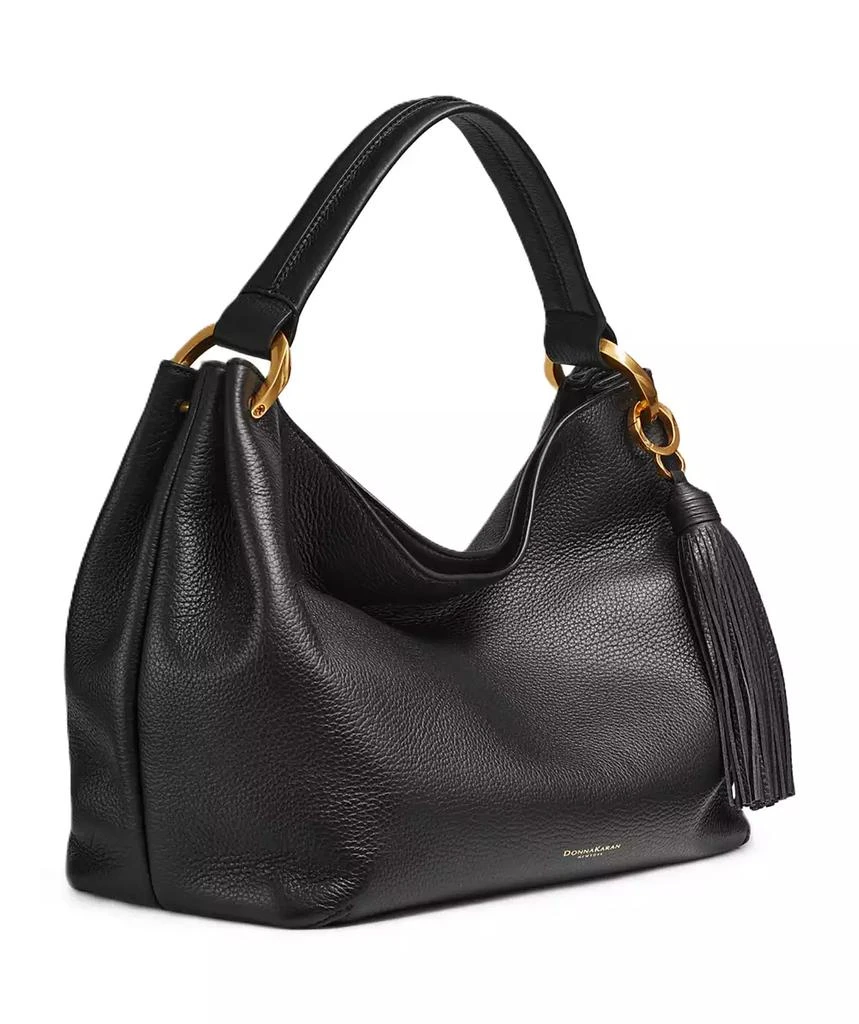 Donna Karan Glenwood Leather Shoulder with Tassel Detail 3