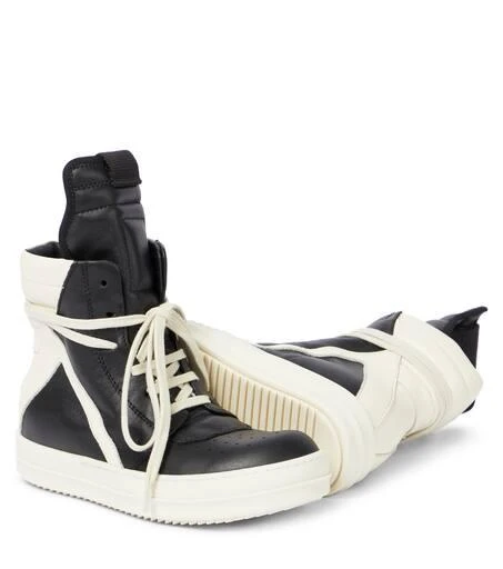 Rick Owens Kids Geobasket high-top leather sneakers 6