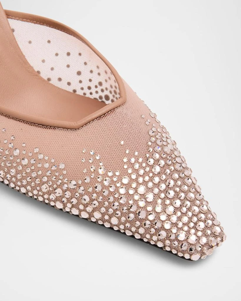 Jimmy Choo Vivi Crystal Mesh Mule Pumps 6